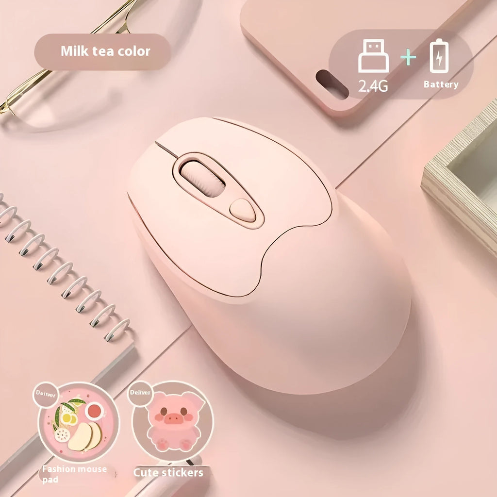 Bluetooth wireless mouse in various colours with charging cable