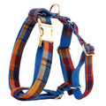 Gentleman-style dog collar, leash, bow, and vest four-piece cloth pet accessory set laid out flat.