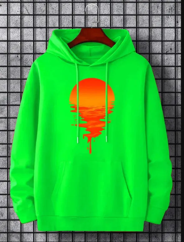 Black milk bottle lemon print plus velvet pullover hoodie front view