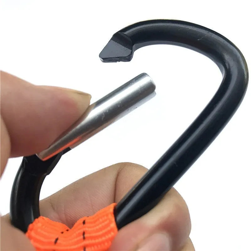 Orange polyester polypropylene fishing rod safety rope measuring 90cm with fall protection connection