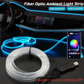Car music ambience light 64 colour 2W 5V PVC strip for general vehicle interior with APP control