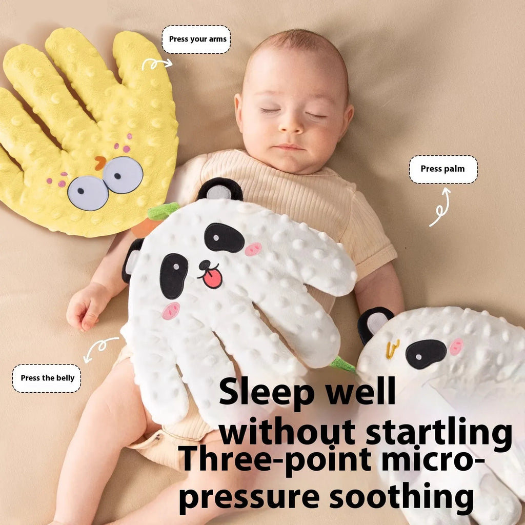 Electric pat shock big palm doll in yellow chick style with remote control and charging cable