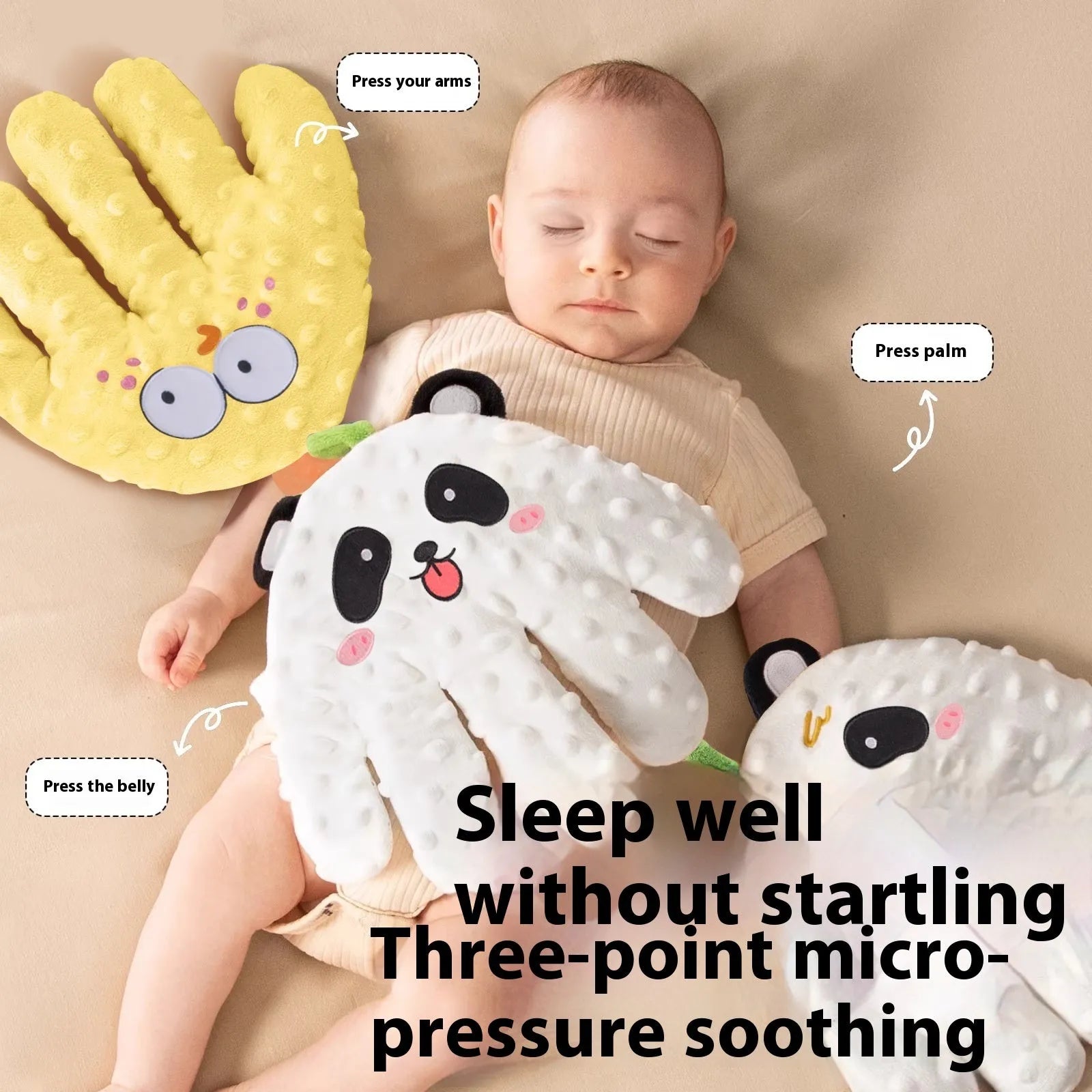 Electric pat shock big palm doll in yellow chick style with remote control and charging cable