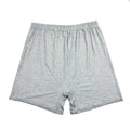 Men's solid colour high-waist boxer shorts in modal fabric on a grey background.
