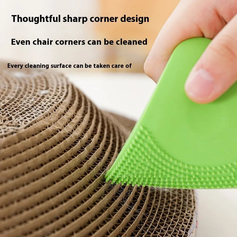 PTE pet hair scraper brush in four colour options for cat grooming and clothing hair removal