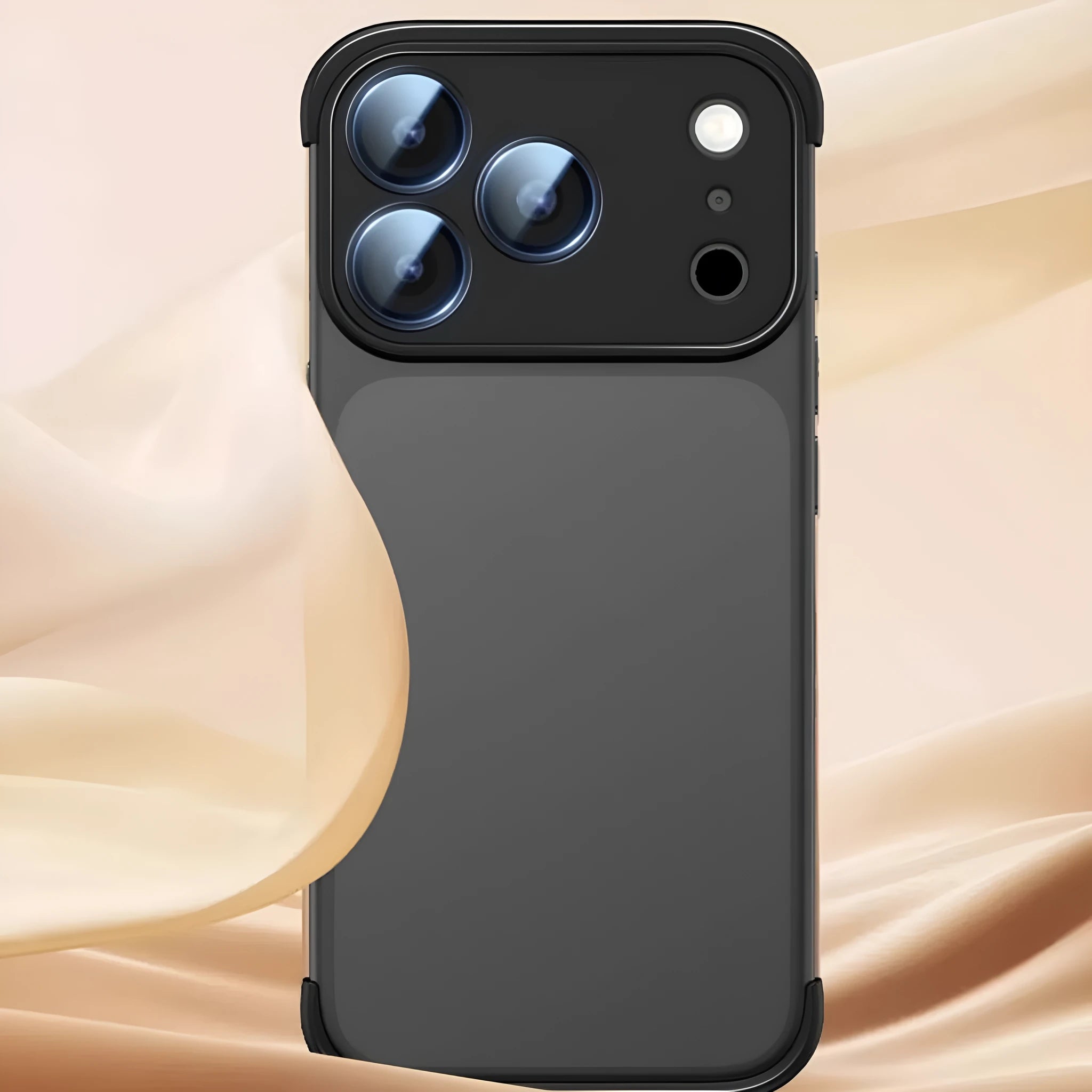 iPhone 17 mobile phone case in black, orange, grey, or desert colour for standard, Pro, and Pro Max models