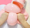 Decompression fake water non-stick hand holding milk can toy in blueberry and strawberry colours, 160ml and 350ml sizes
