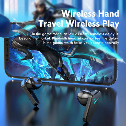 Wireless gaming headphones with HIFI sound, noise reduction, and Bluetooth connectivity for an immersive audio experience