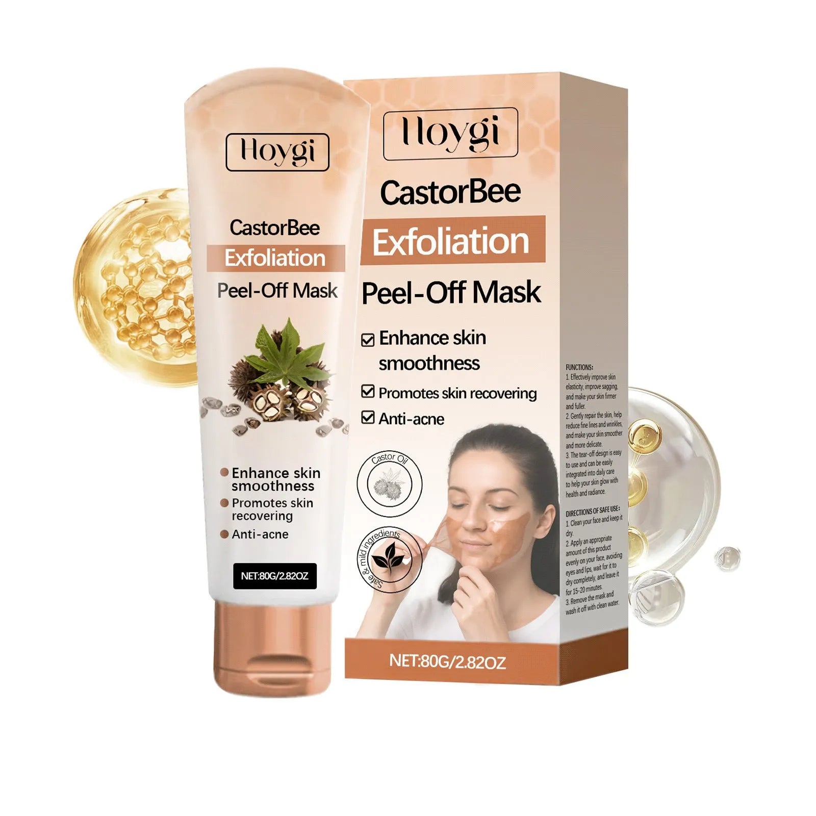 Mild Cutin Tearing Mask facial sheet mask 80g with collagen and bee venom formula