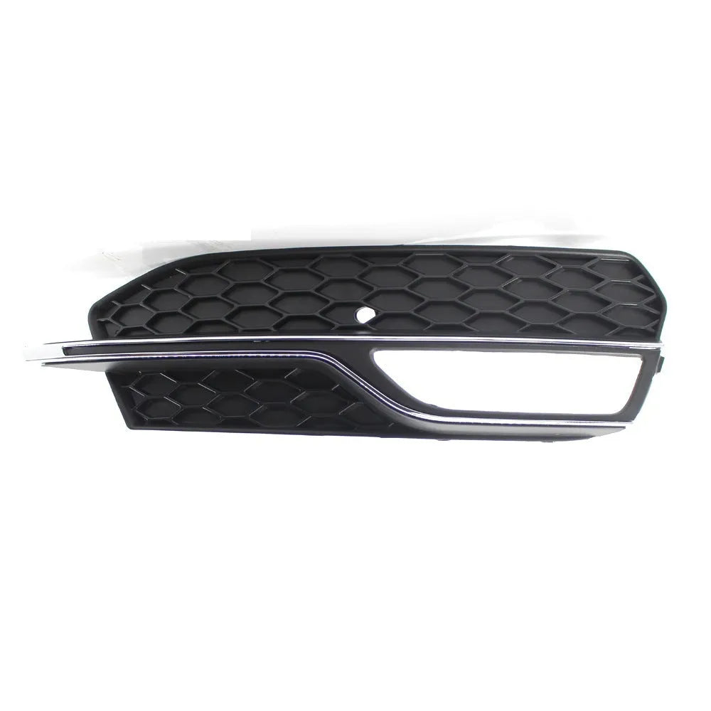 Black ABS plastic fog lamp grille for Audi A3 S3 front bumper, 2013-2016 models