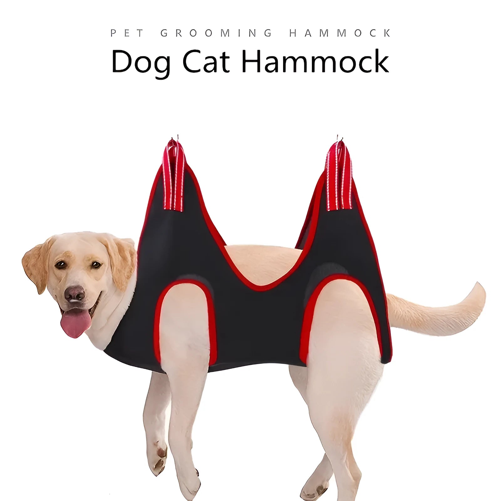Pet grooming restraint bag hammock hanging for cat or small dog nail trimming and bath