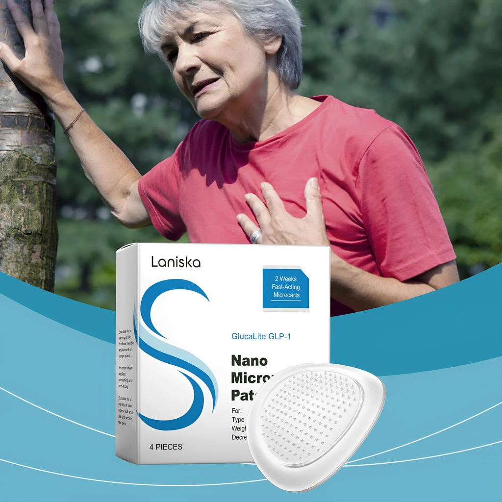 Four blood glucose management auxiliary patches with acetyl hexapeptide-8 and cinnamon oil