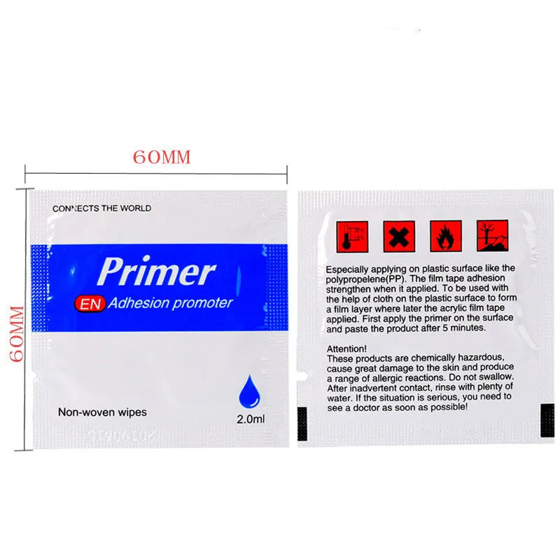 2ml adhesion promoter in PVC bag for car trim and rubber seals – strong initial tack