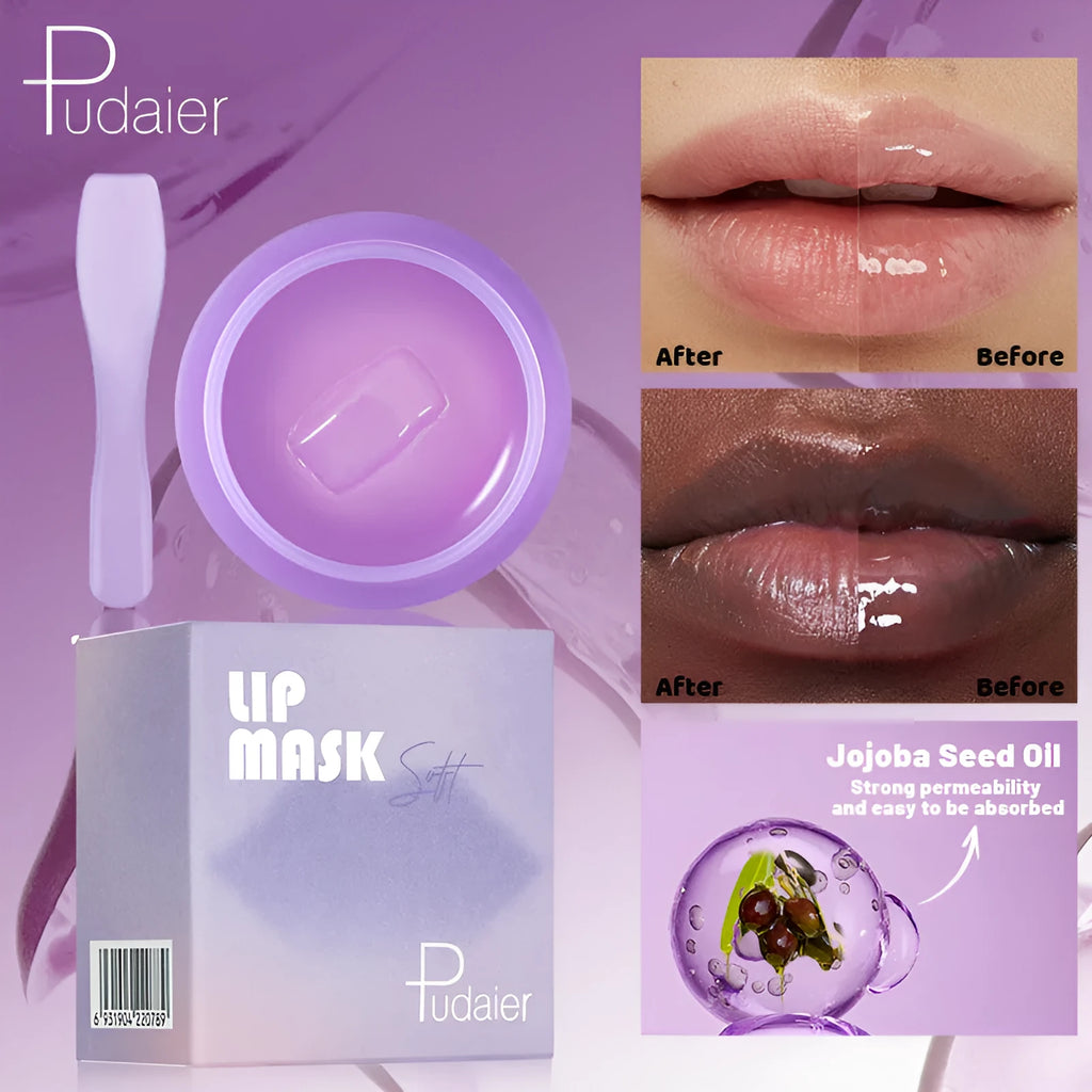 10ml exfoliating lip balm tube with scraper tool for lip hydration