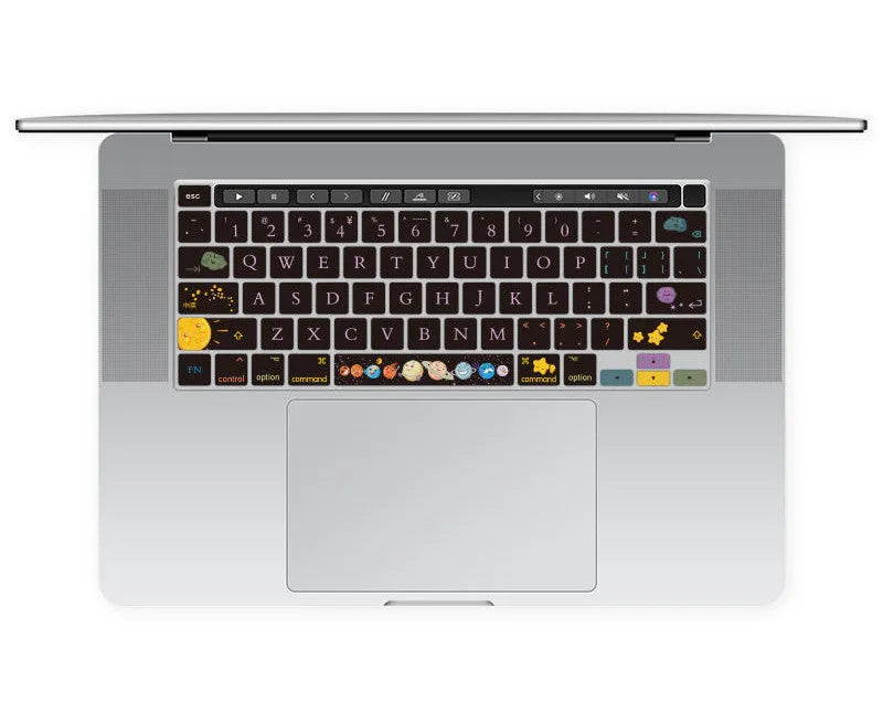 Colourful printed TPU keyboard protective film for 13.3-inch Apple MacBook Pro Air laptop.