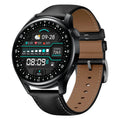 Sports smart watch with health monitoring on wrist showing 1.32 inch screen