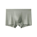 Bamboo fibre seamless men's mid waist underwear in solid colours, sizes L to 5XL, breathable and antibacterial.