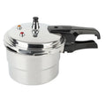 White universal pressure cooker, aluminium alloy uncoated pot, 22cm 5L, gas and induction compatible