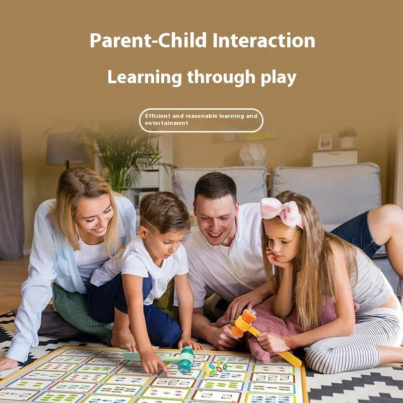 Hammer ten bar ten method arithmetic training paper board game toy for vision intelligence hand-eye coordination interactive parent-child learning