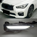 Infiniti Q50 front bumper LED daytime running and turn signal lamp unit