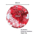 PVC winter ski ring for snow sledding in flame red, snow mountain, or ice-snow blue colour options