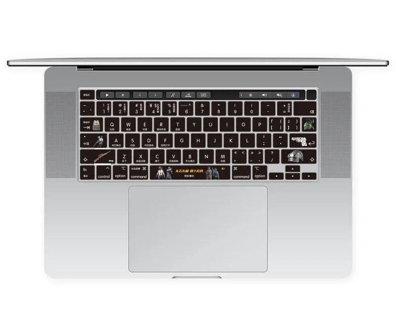 Colourful printed TPU keyboard protective film for 13.3-inch Apple MacBook Pro Air laptop.