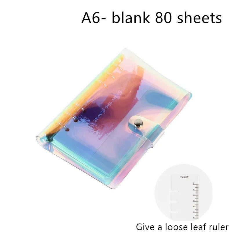 A5 and A6 hand account notebook with loose leaf binding in five style options.