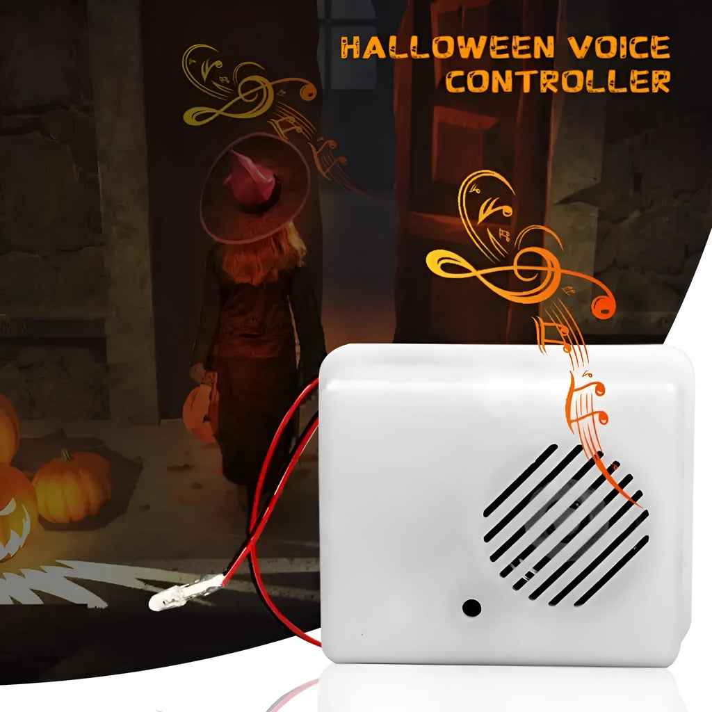 White Halloween ghost sound emitting box plush toy 60x48x26mm