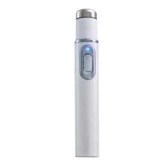 Blue Light Therapy Pen for Treating Acne, Scars, and Wrinkles - Portable Skincare Device with 415nm Blue Light, Heat, and Bio-Electric Current