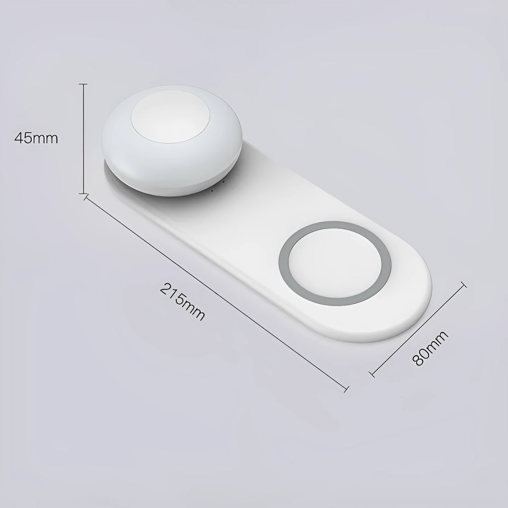 White touch dimming table lamp, 215 x 80 x 45mm, with 3000K warm white light and 600mAh battery