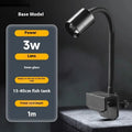 Mini LED aquarium light for small fish bowls with clip attachment and 3W power rating