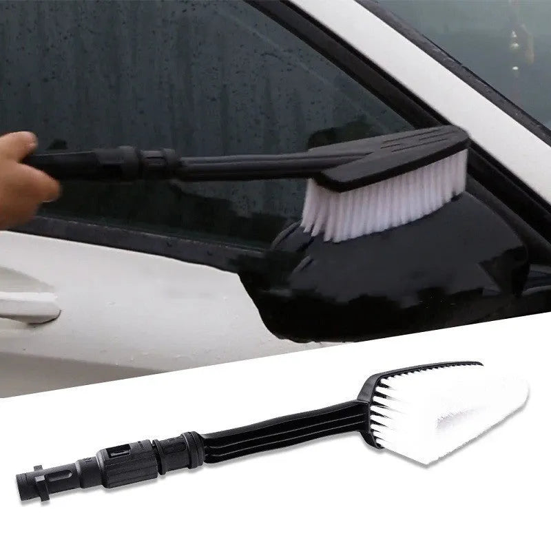 Automatic car washing rotating brush with engineering materials handle and three nozzle options