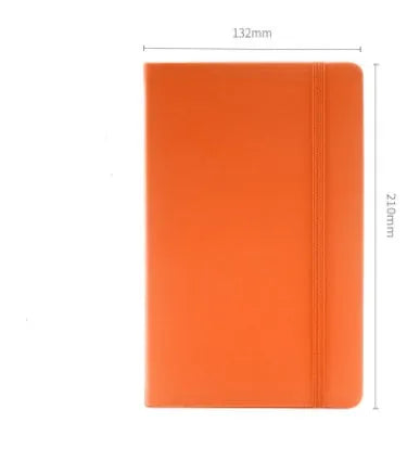A5 tactile PU hardcover notebook with 96 sheets, available in multiple colours including black and champagne gold