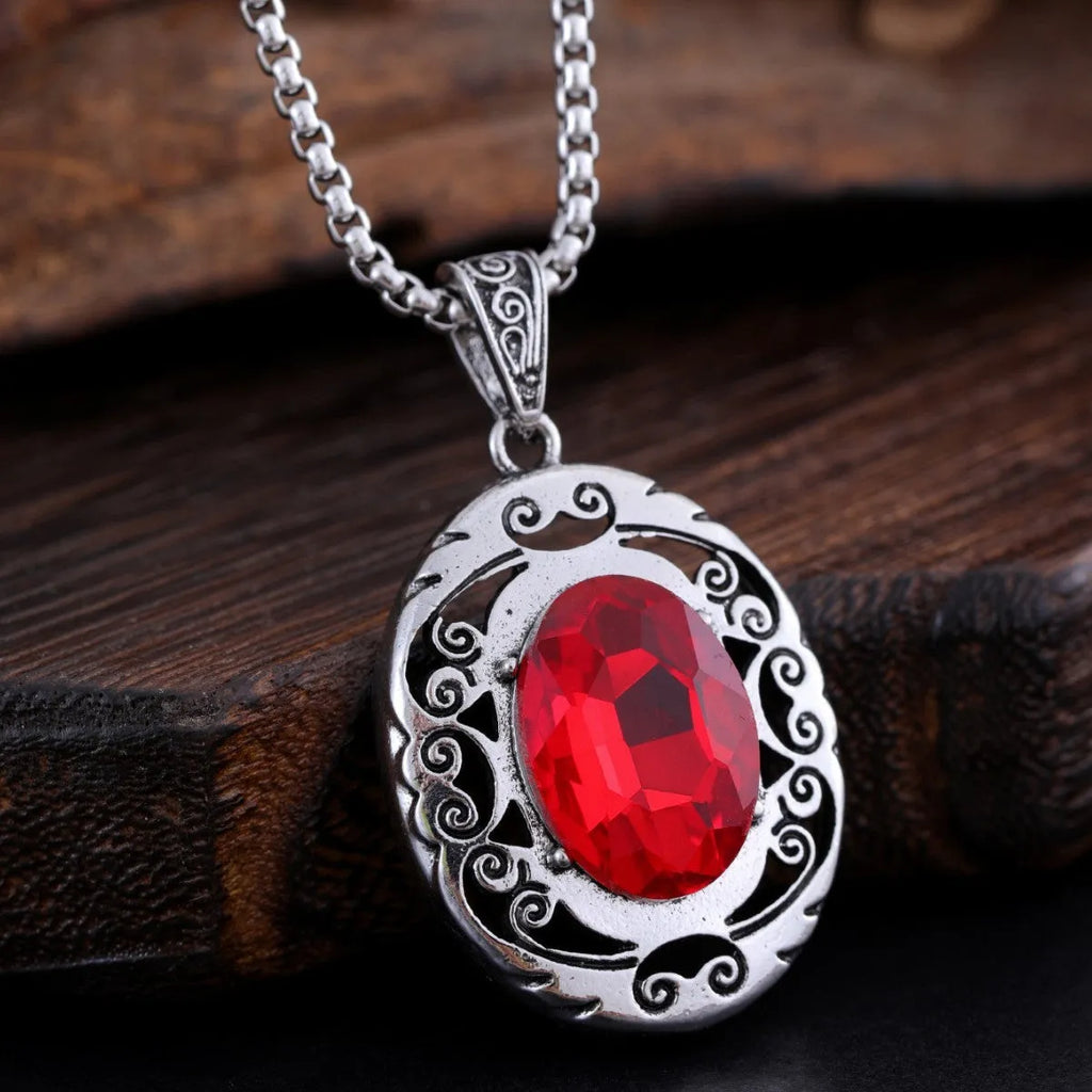 Hollow carved metal sachet box pendant necklace open to reveal internal compartment, two style options