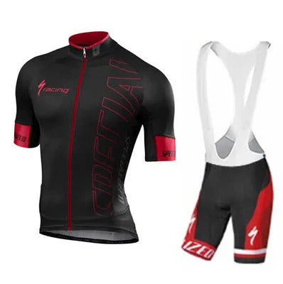 Summer cycling suit for men and women with short sleeves and shorts in multiple colours
