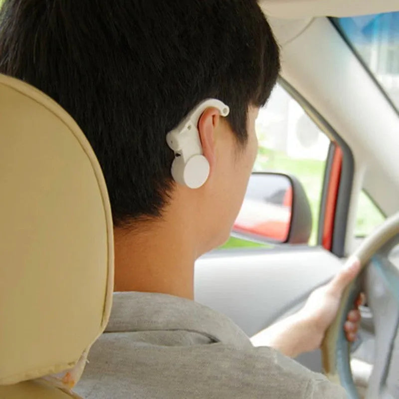Anti-drowsiness ear alarm for drivers in black, blue, pink, white or yellow, 5x6x1.5cm, 25g ABS plastic device