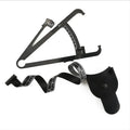 Black ABS plastic body fat caliper measuring skin fold thickness with a 0-70mm scale.