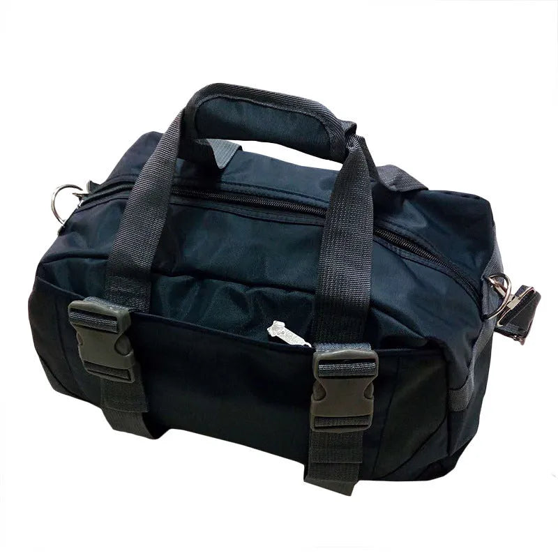 Nylon yoga gym bag in choice of medium or large size and multiple colours including black, blue, pink and purple