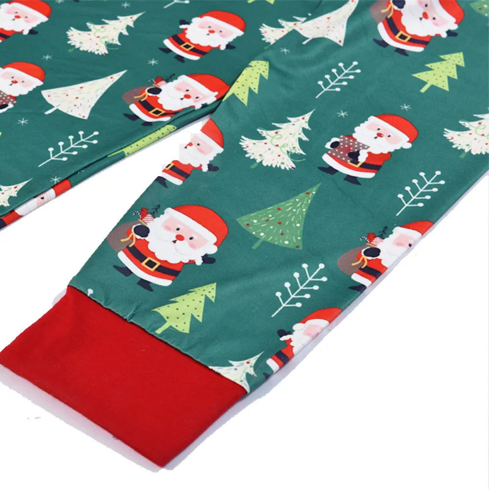 Family matching pyjamas set for baby boys Christmas featuring polyester soft fabric in picture colour