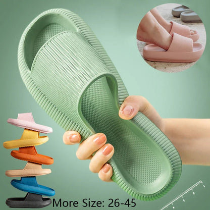 Stylish EVA slippers for women in various vibrant colors, featuring soft cushioned soles and durable anti-slip design