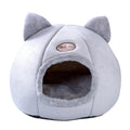 XL sized fully enclosed cat sofa bed with zippered flap in a soft plush interior