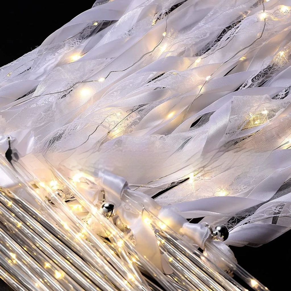 LED star moon concert luminous fiber rod 30cm PP material gilding craft finish