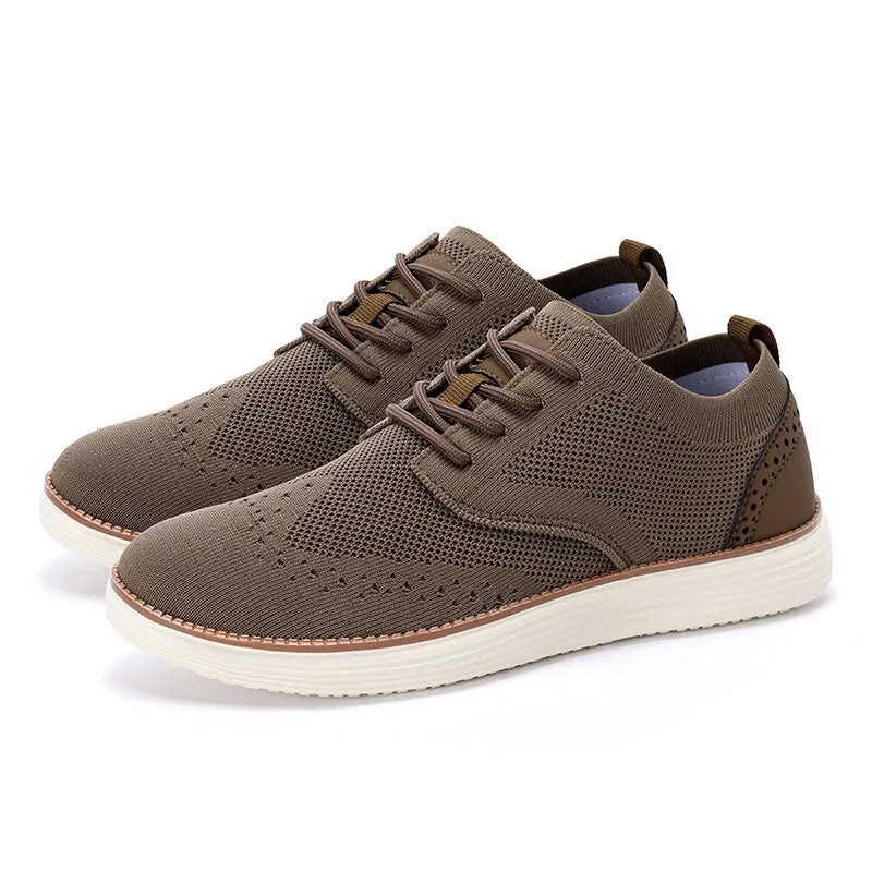Men's mesh hiking casual shoes with rubber sole in multiple colour options