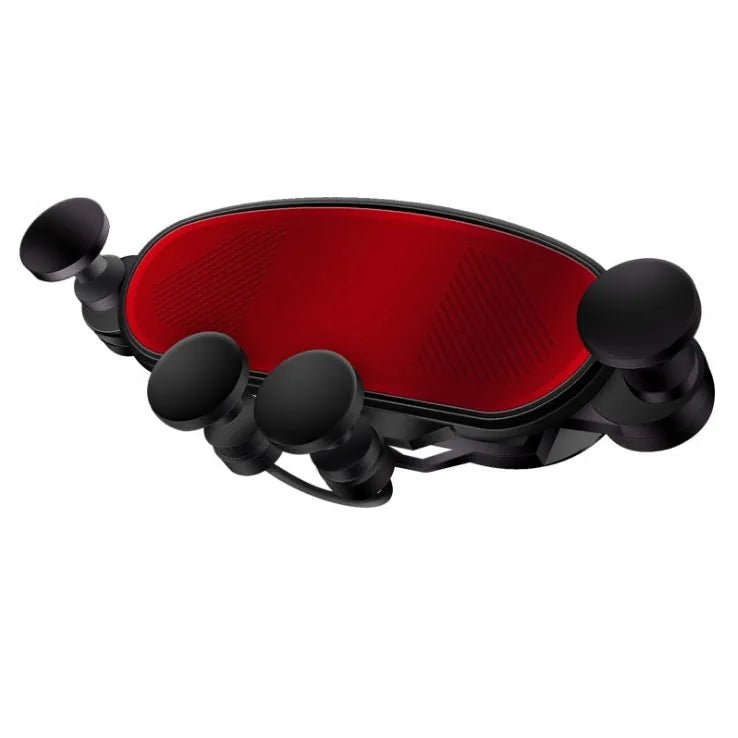 Universal magnetic car phone holder mounted on vehicle air vent with adjustable ball joint