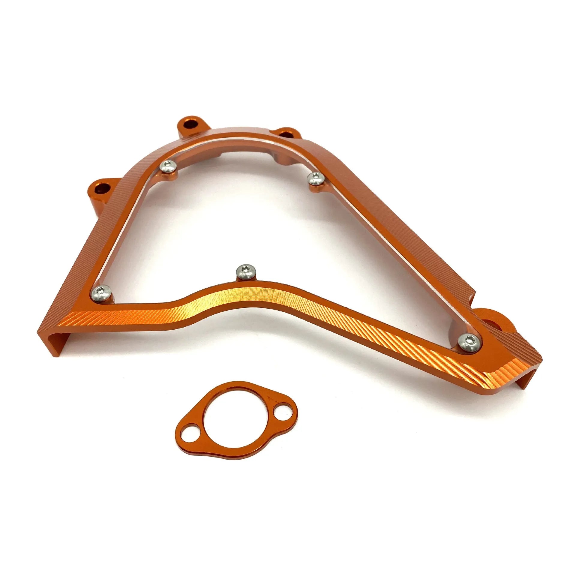 Black or orange KTM motorcycle chain cover for Duke 250 and 390 models