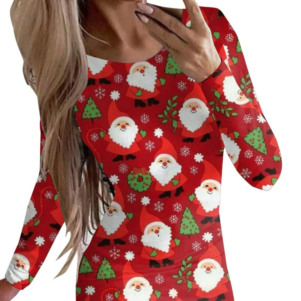 Women's long sleeve tight hip skirt dress with floral animal print in ten colour options