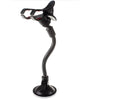 Guitar phone holder stand with suction cups attached to a guitar showing lyrics on phone screen