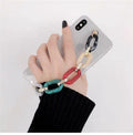 Colour Bracelet Samsung phone case, TPU and PC back cover, transparent, manual craft