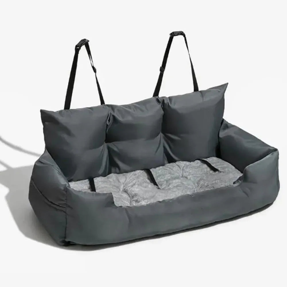 Cloth pet car kennel dog house in waterproof grey, dark green, blue or flannelette grey for dogs.