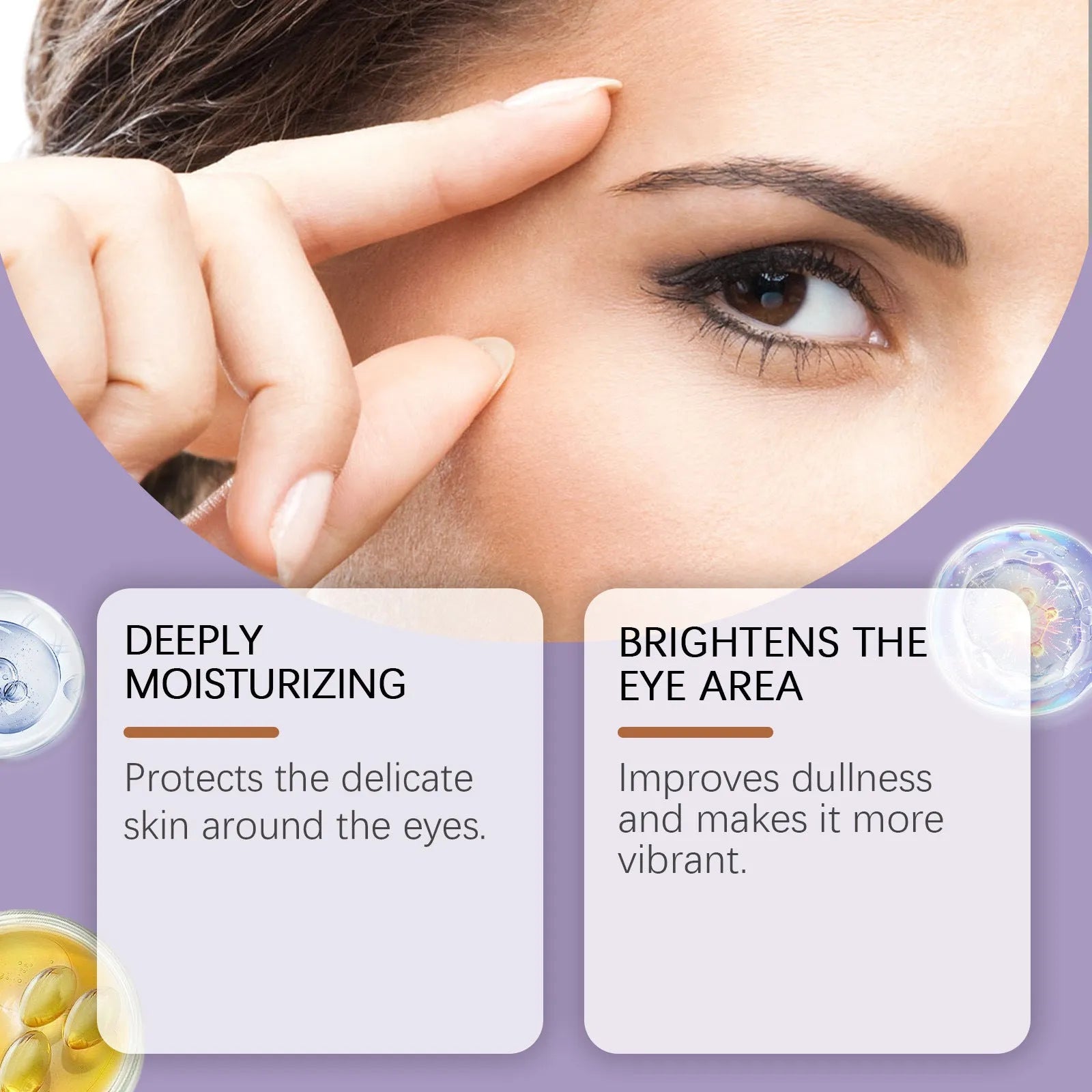 30g jar of moisturising and nourishing eye cream for facial skincare